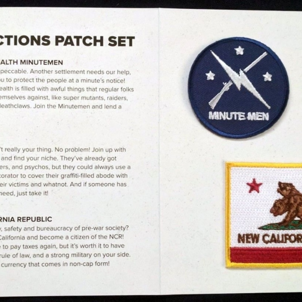 Fallout 4 Factions Set of 3 Patches - Picture 5 of 5